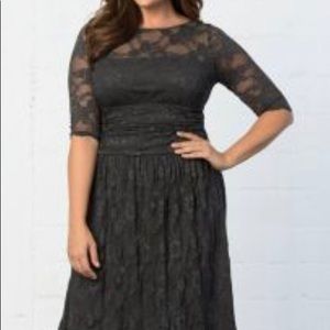 Grey lace dress